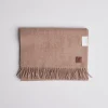 Classic Woven Scarf in Plain Melange Beige