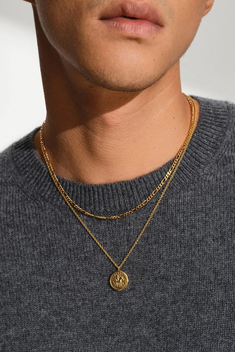 Coin Pendant Gold Horse