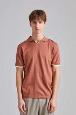 Contrast Polo Shirt Ocra