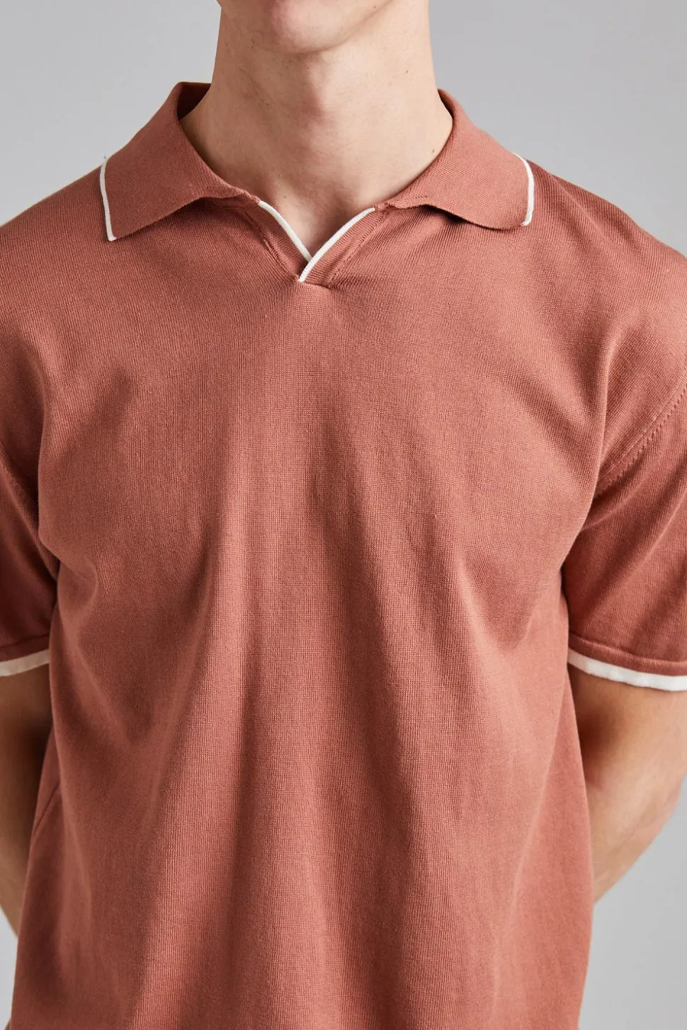 Contrast Polo Shirt Ocra
