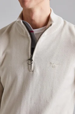 Cotton Half Zip Mist
