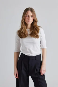 Cotton Stretch Elbow Sleeve White