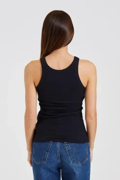 Curved Rib Tank Black