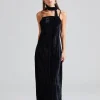 Cygnet Velvet Dress Black