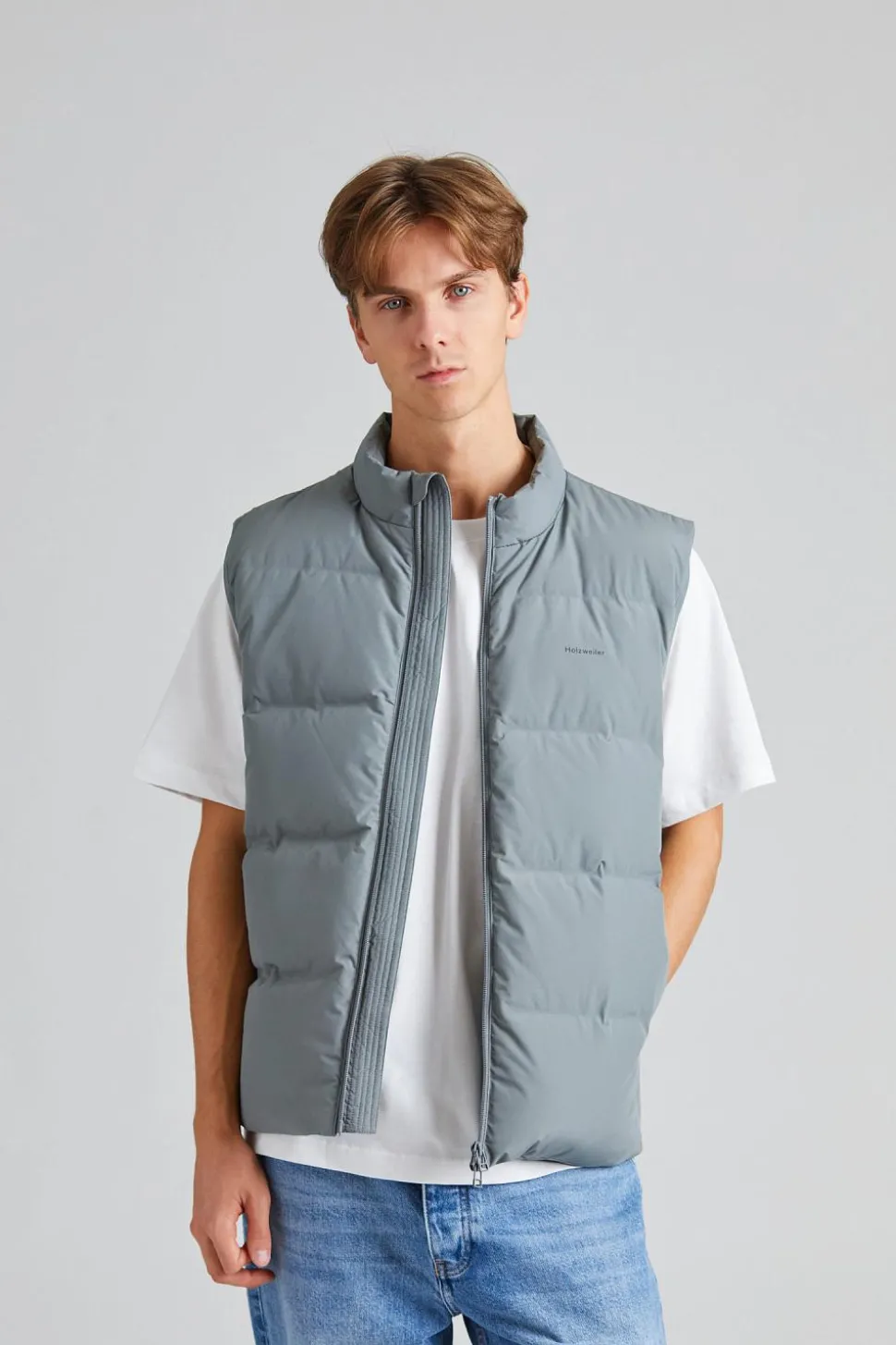 Daff Down Vest Grey