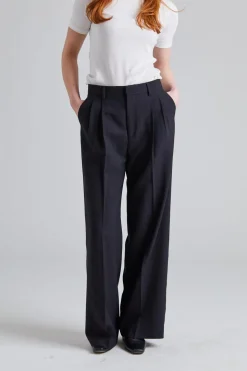 Darcey Wool Trousers Black