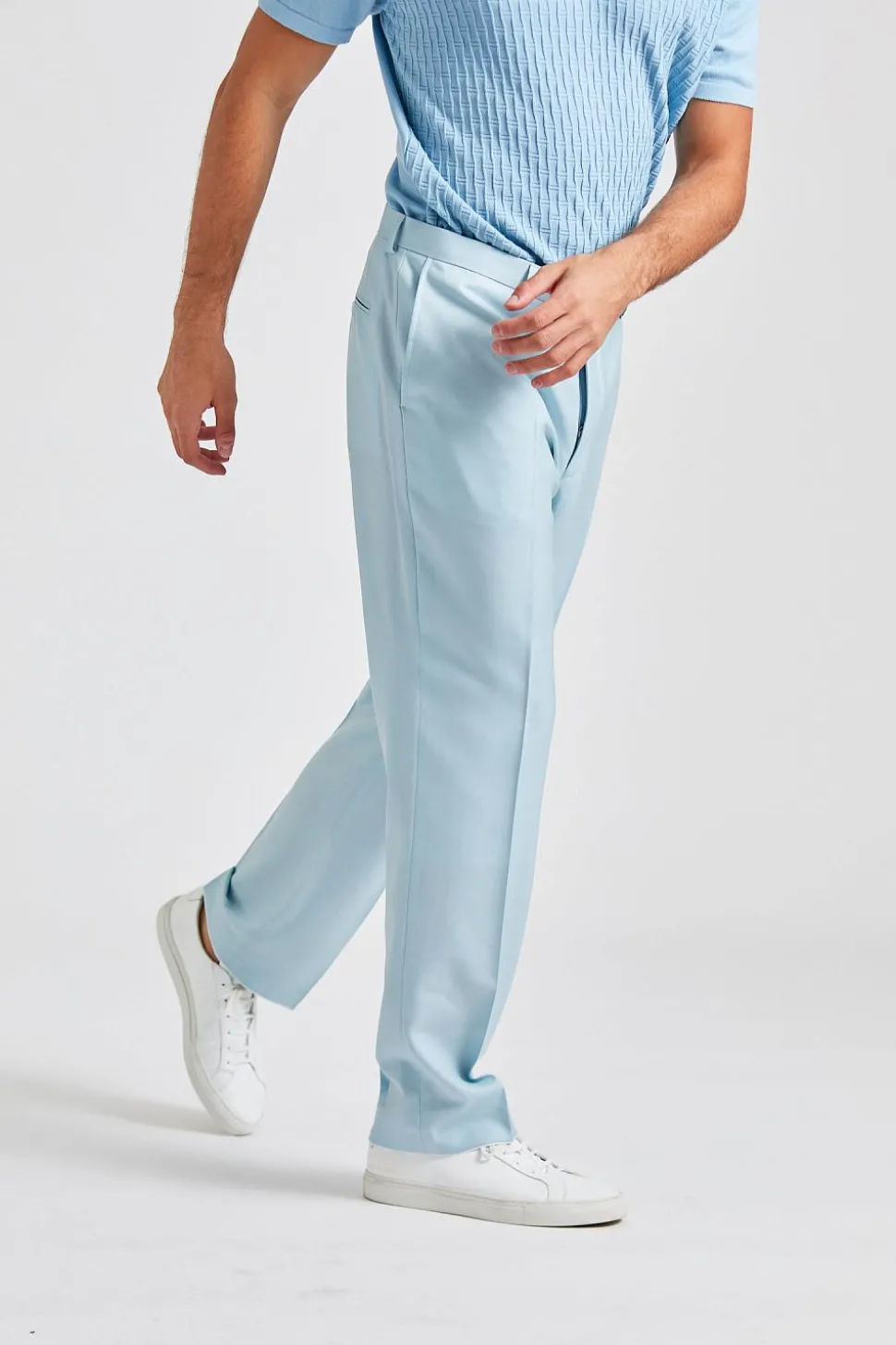 Del S Trousers Blue Powder