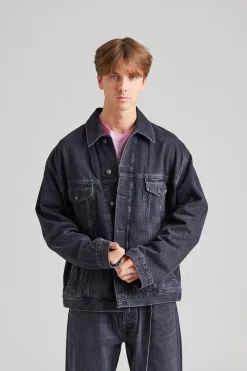 Denim Jacket - Relaxed fit FN-UX-OUTW000062 Black