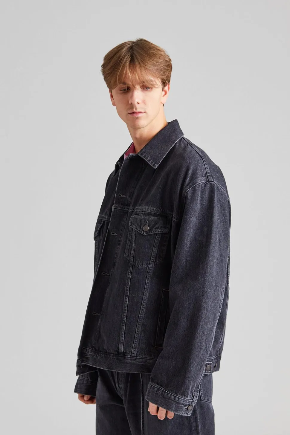 Denim Jacket - Relaxed fit FN-UX-OUTW000062 Black