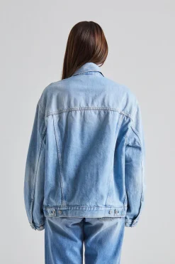 Denim Jacket - Relaxed Fit FN-UX-OUTW000065 Light Blue