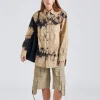 Denim Shirt Relaxed Fit FN-UX-SHIR000020 Black/Beige
