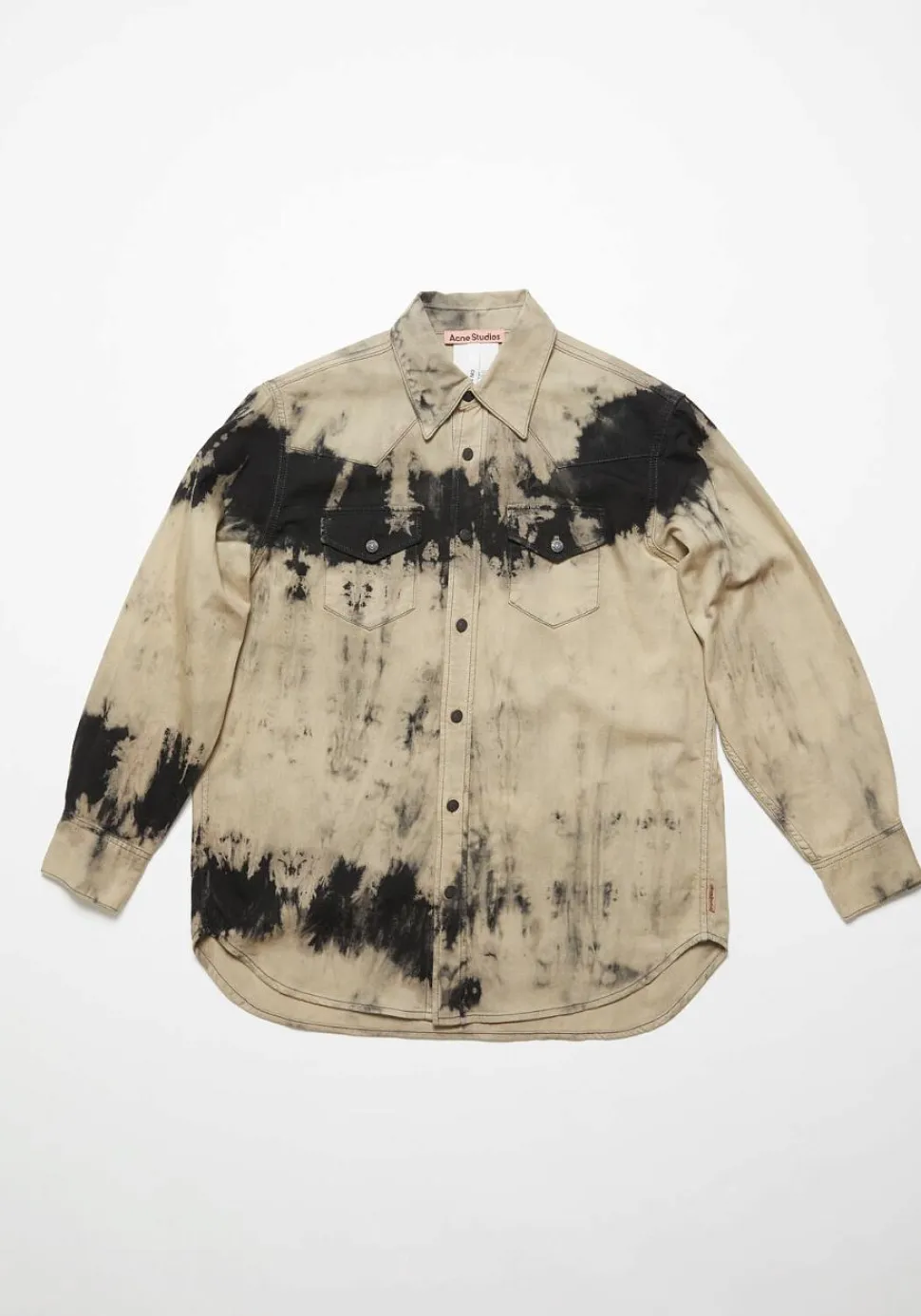 Denim Shirt Relaxed Fit FN-UX-SHIR000020 Black/Beige