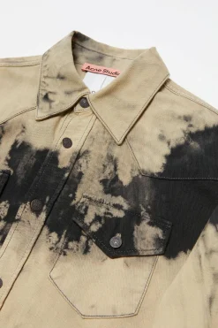Denim Shirt Relaxed Fit FN-UX-SHIR000020 Black/Beige