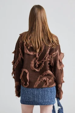 Distressed Emblem Crew Brown Mix