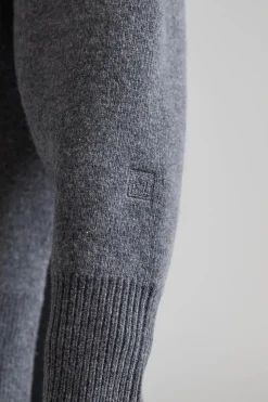 Double-knit Pullover Grey Melange