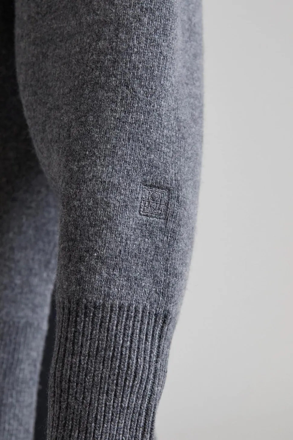 Double-knit Pullover Grey Melange
