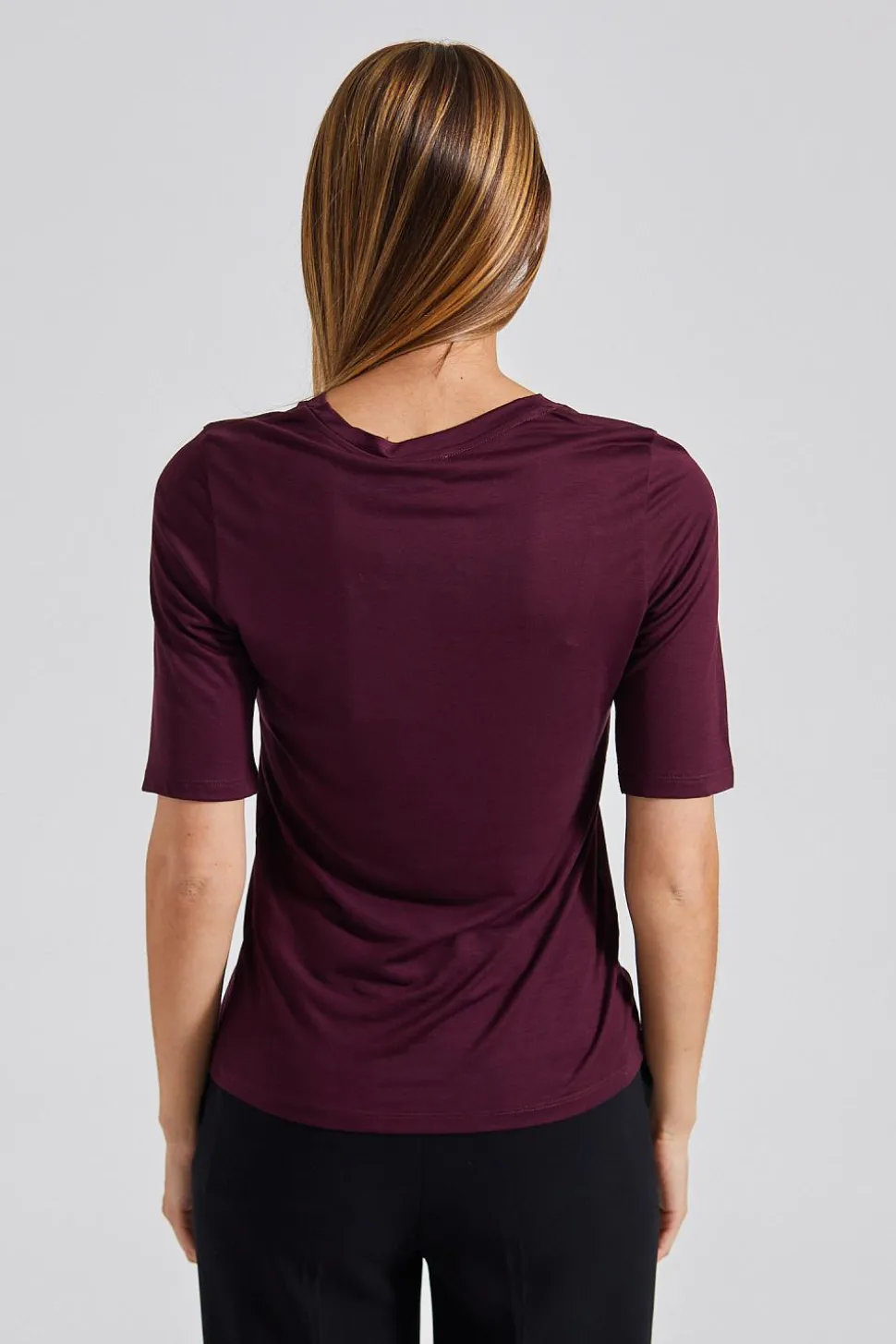 Elena Tee Burgundy
