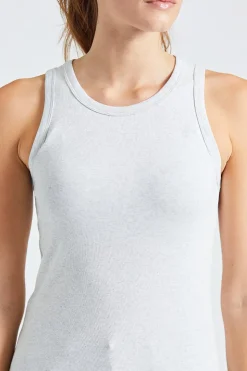 Ella Rib Top Grey Melange