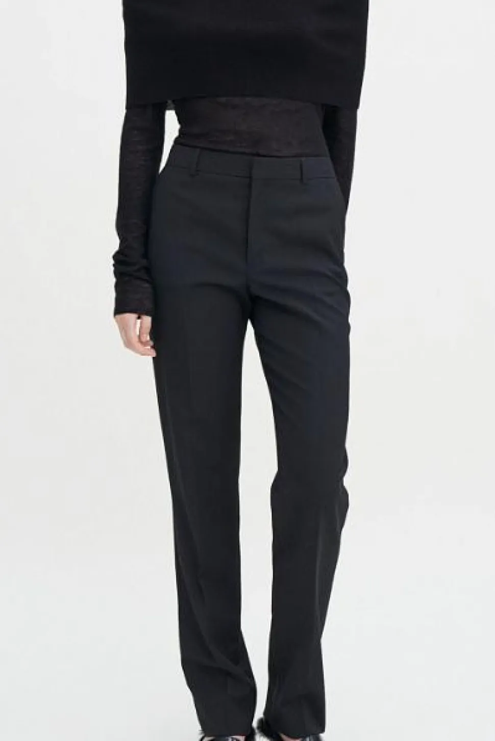 Emma Wool Trousers Black