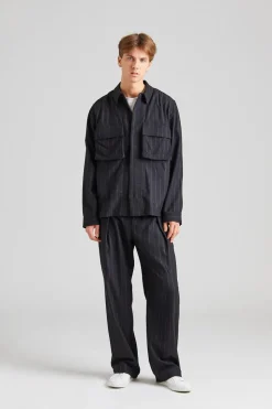 Fabian Shirt Black Stripes