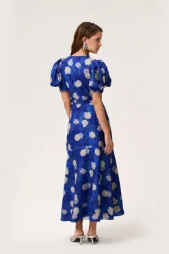 Ferrone Midi Dress Ocean Blue