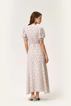 Ferrone Midi Dress White Cherry