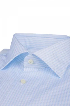 Fitted Body Lt Blue Stripe
