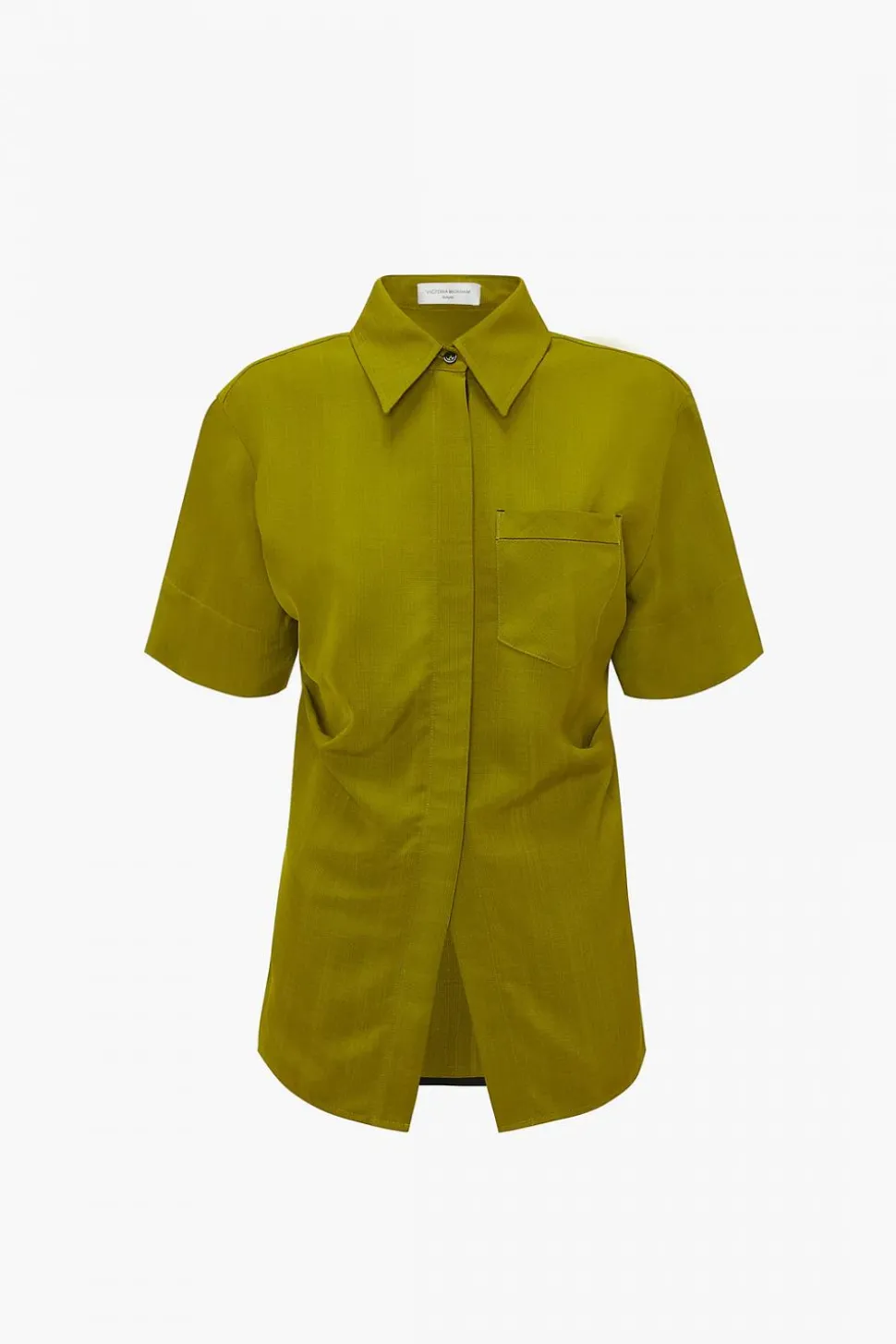 Fitted Short Sleeve Shirt Parrot Green