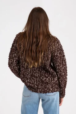 FN-WN-KNIT000483 Chocolate Brown