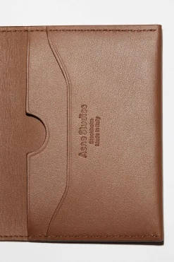 Folded Card Holder Camel Brown FN-UX-SLGS000104