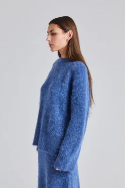Fure Fluffy Sweater Blue