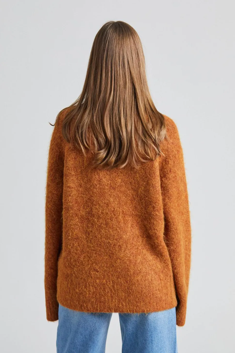 Fure Fluffy Sweater Red Mix