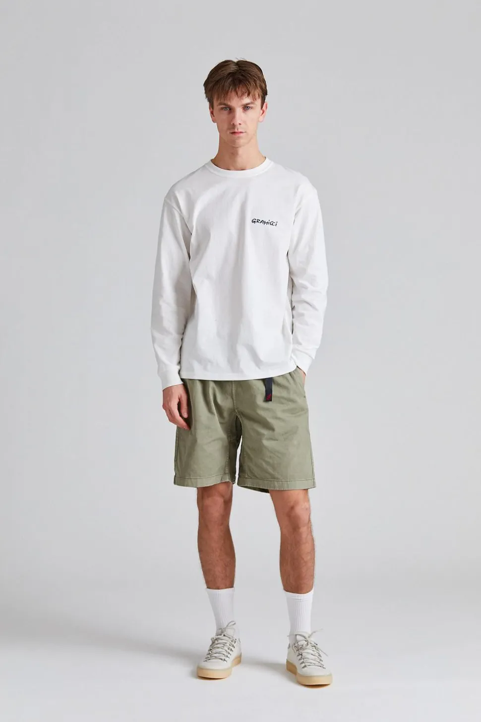 Geared Up L/S Tee White