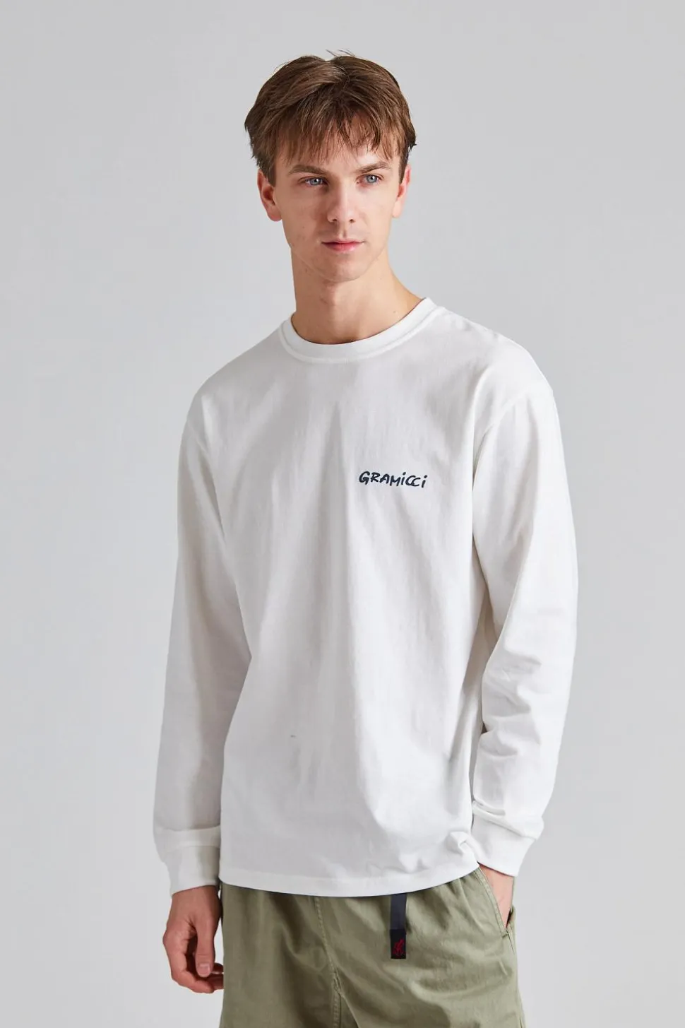 Geared Up L/S Tee White
