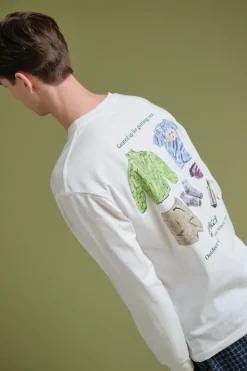 Geared Up L/S Tee White