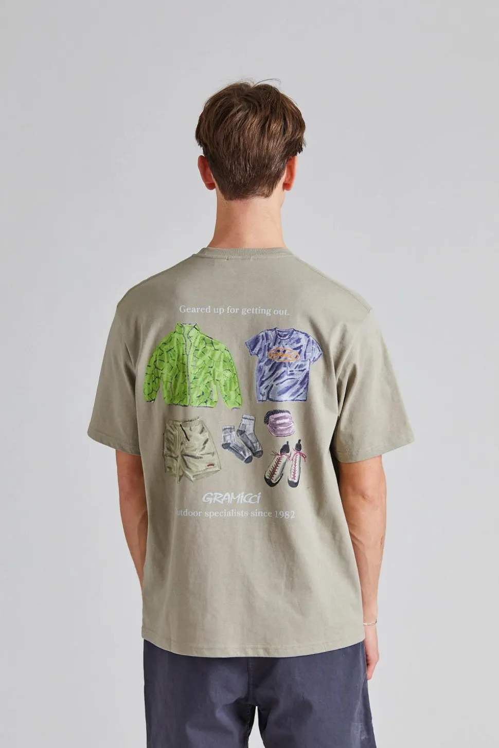 Geared Up Tee Khaki