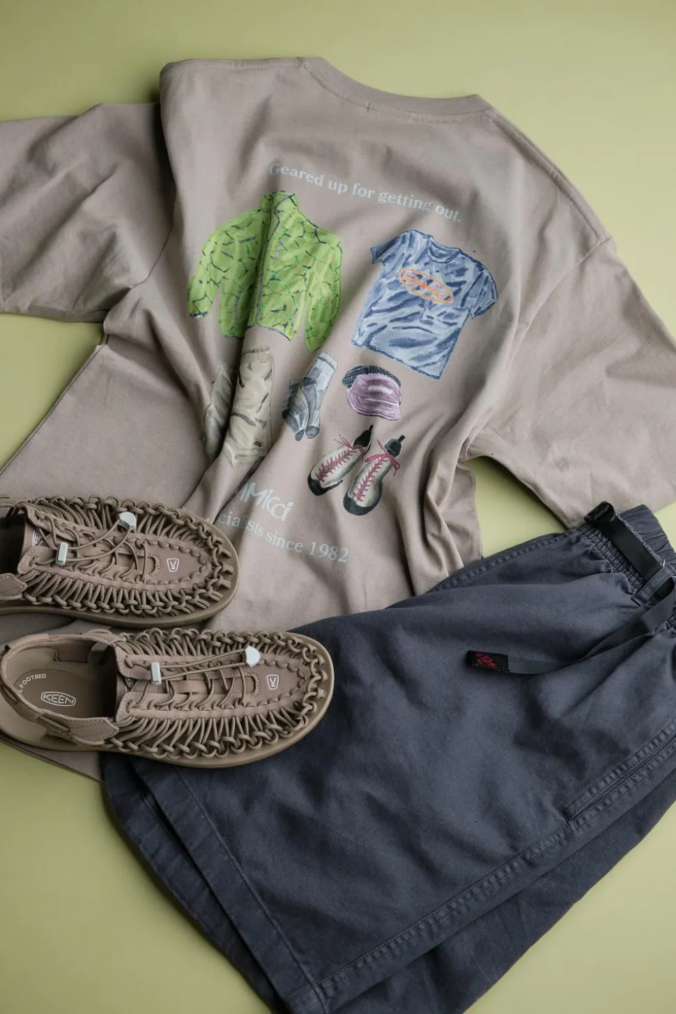 Geared Up Tee Khaki