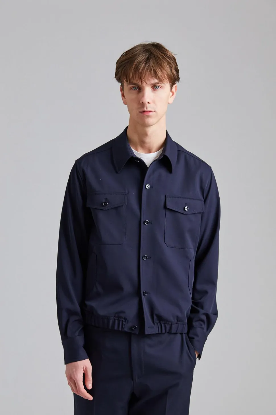 Giubbino Shirt Jacket Navy
