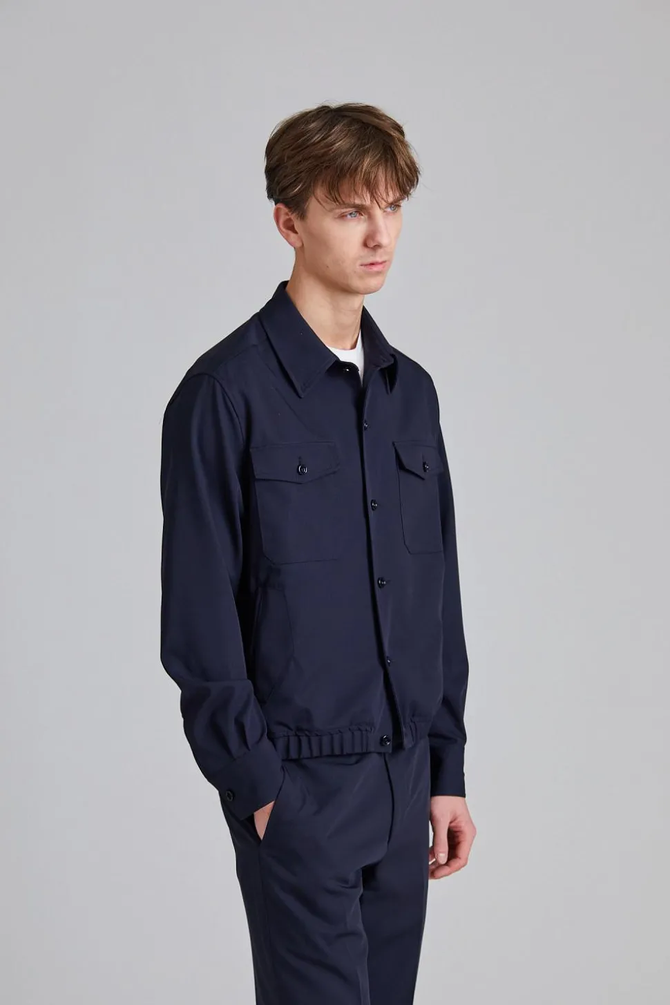 Giubbino Shirt Jacket Navy
