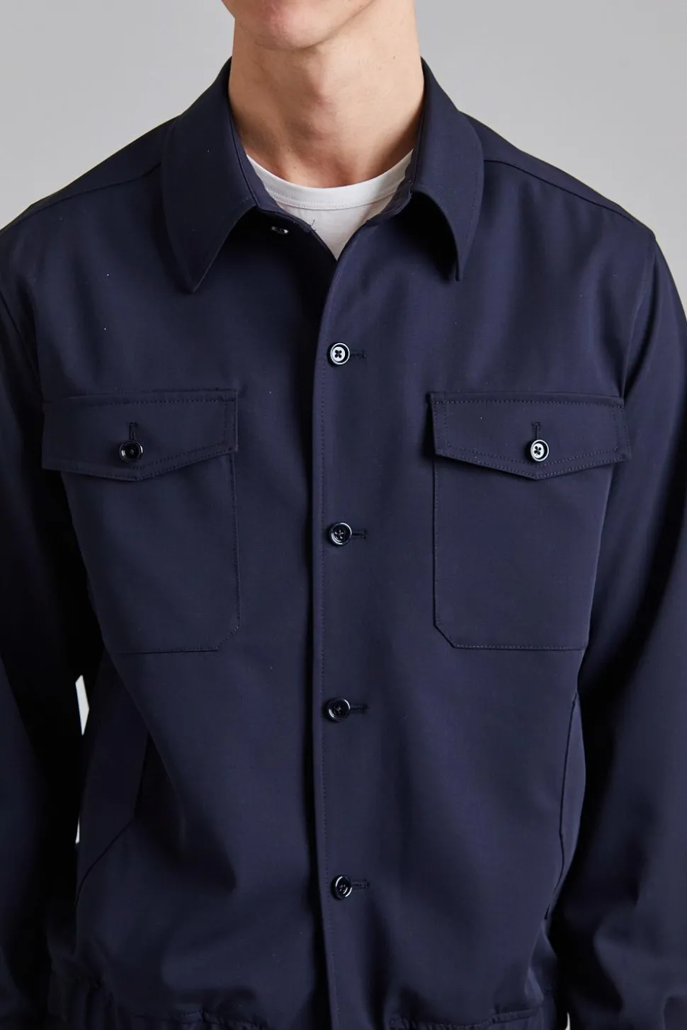 Giubbino Shirt Jacket Navy
