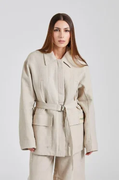 Gorti Linen Jacket Sand