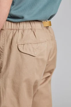 Greg Cotton Linen Trouser Brown