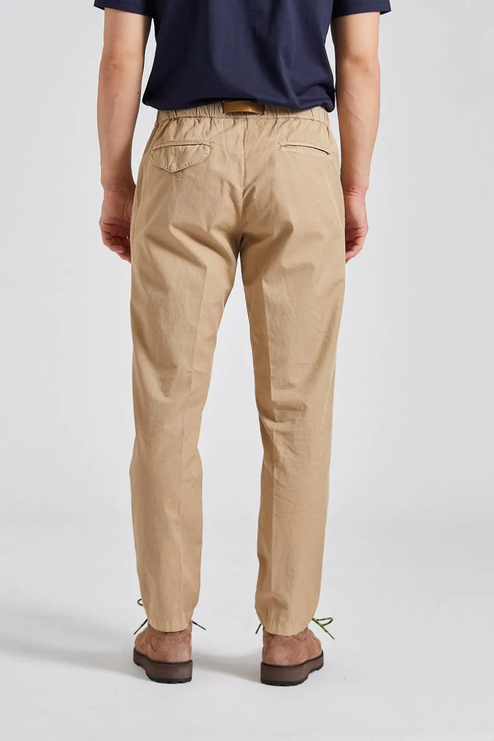 Greg Regular Fit Cotton Linen Khaki Brown