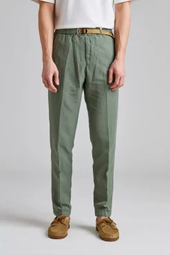 Greg Soft Lyocell Trouser Green