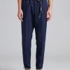 Greg Soft Lyocell Trouser Navy