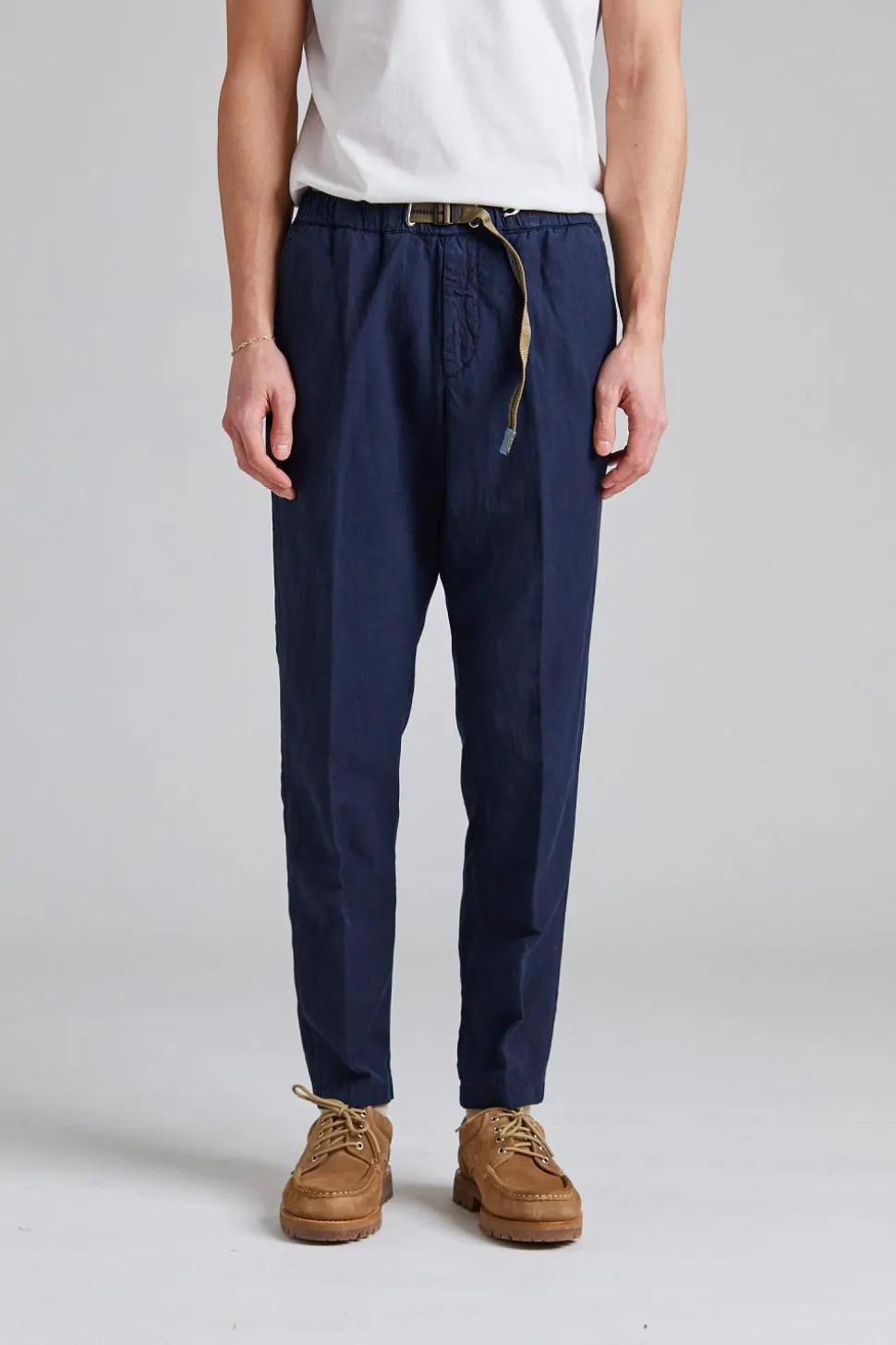 Greg Soft Lyocell Trouser Navy