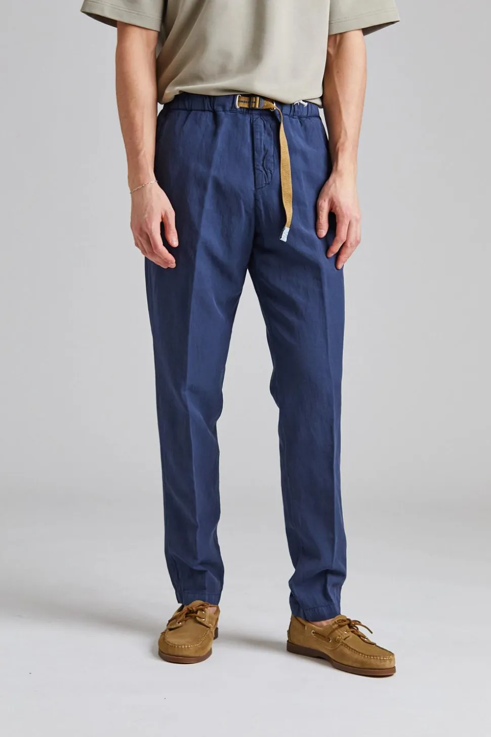 Greg Soft Lyocell Trouser Blue