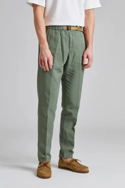 Greg Soft Lyocell Trouser Green