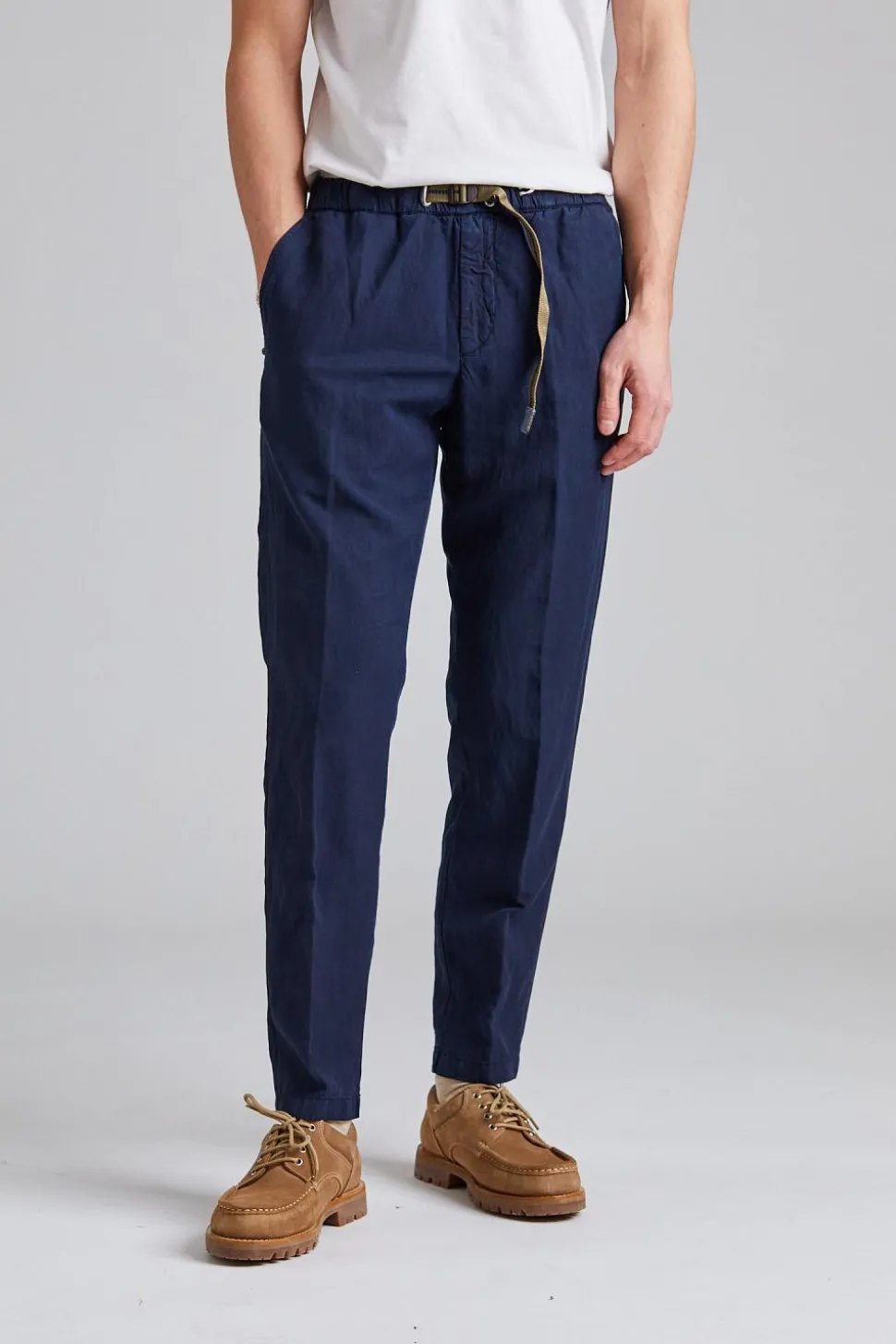 Greg Soft Lyocell Trouser Navy