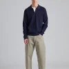 Hansie LS Navy Melange